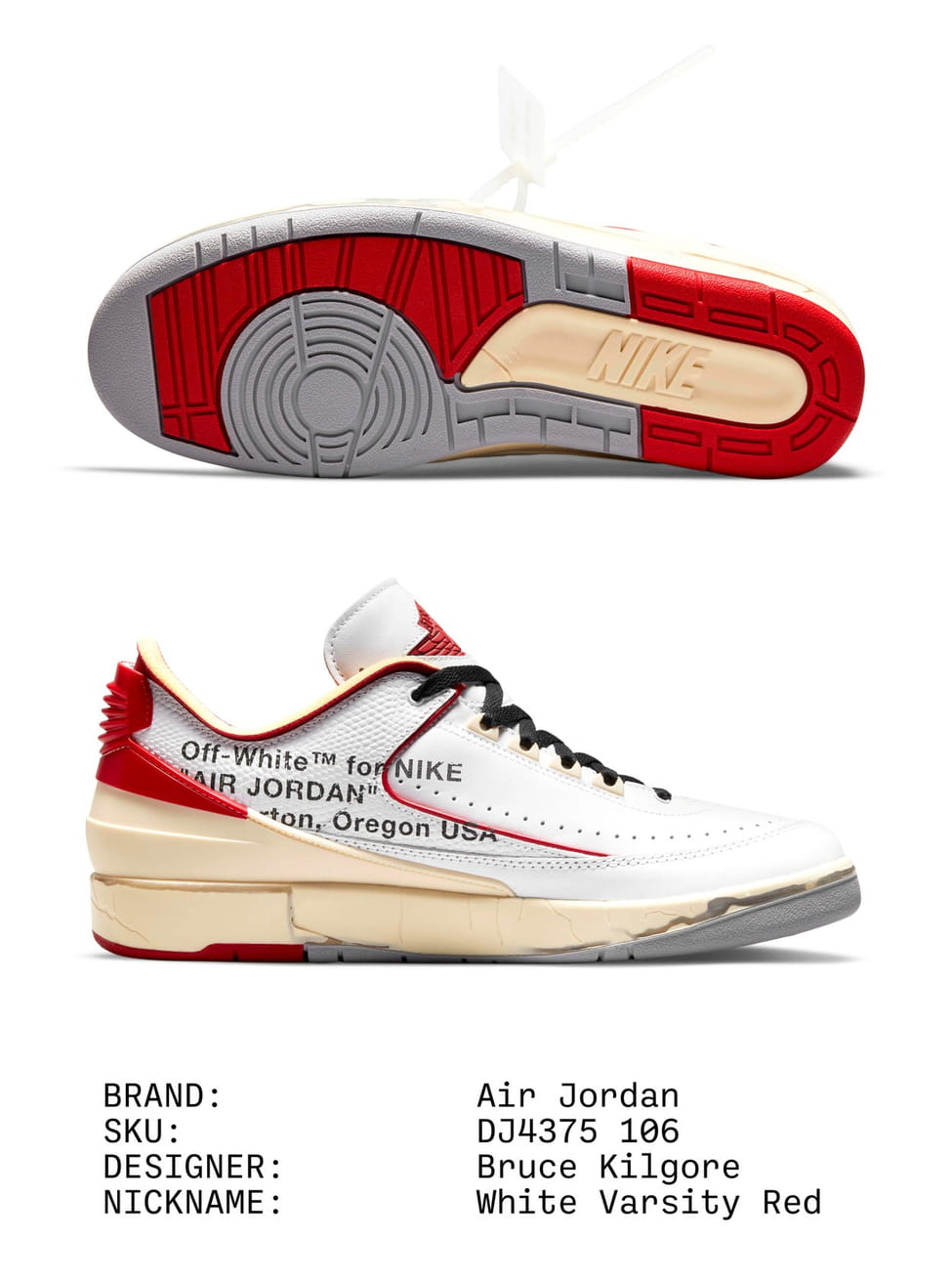 Virdzhil Ablo vozrodil legendu iz arhivov Nike v spetsialnom vypuske Off White X Air Jordan 2 Retro Low 1