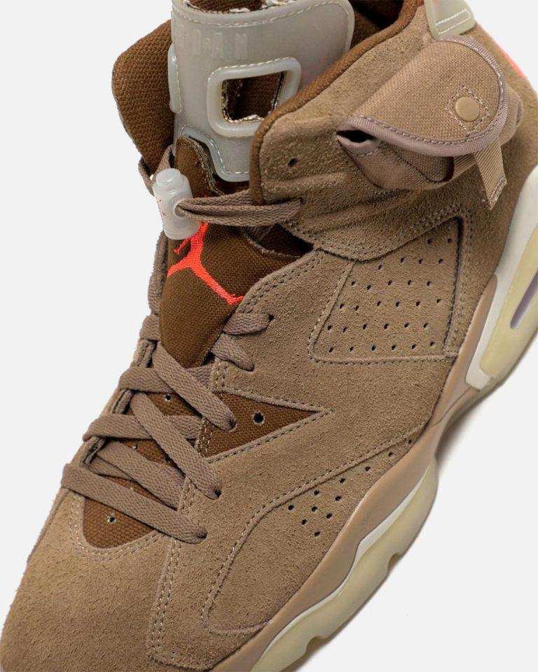 Podrobnye foto novyh Travis Scott x Air Jordan 6 British Khaki 4