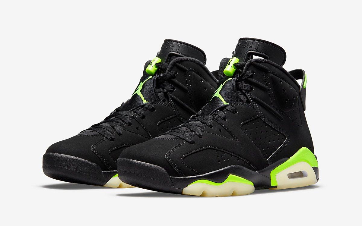 Официальные изображения Air Jordan 6 «Electric Green»