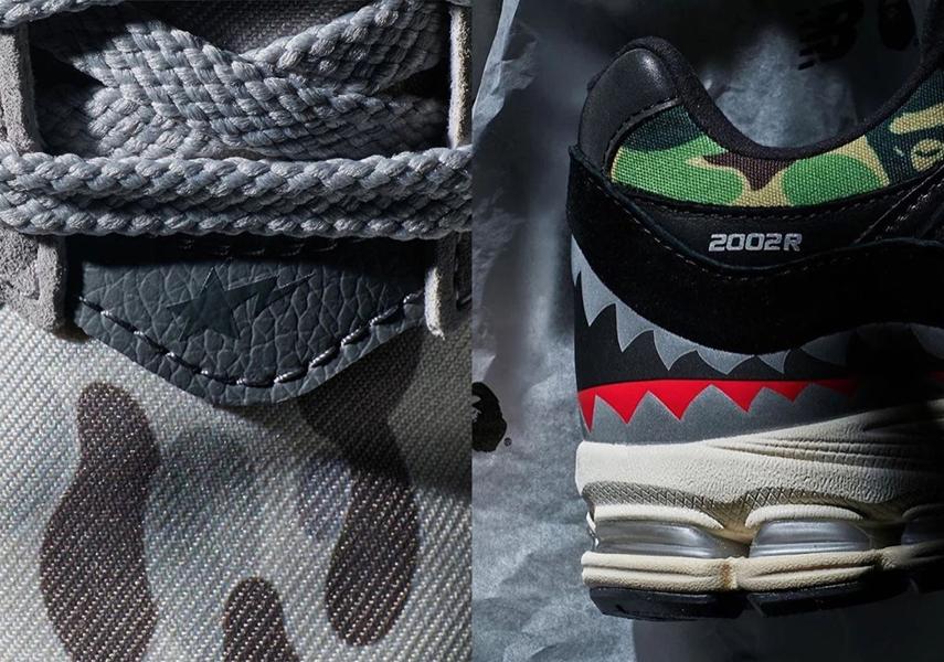 Камуфляж и акулы: релиз BAPE х New Balance 2002R
