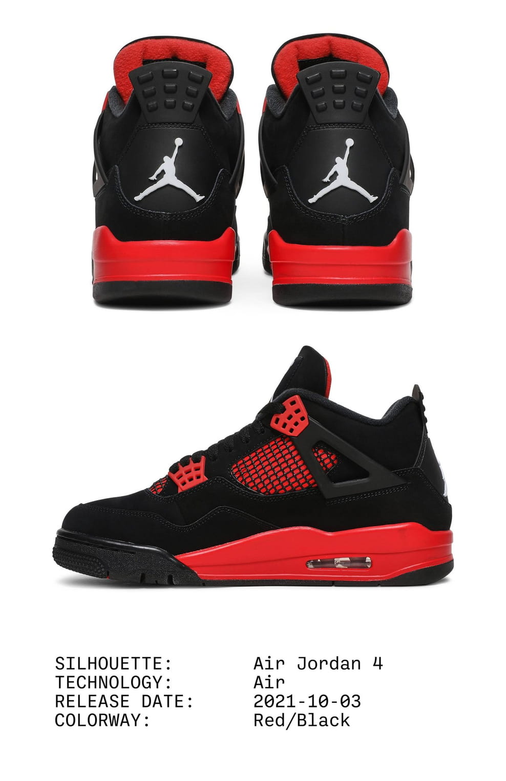 Retro reliz Air Jordan 4 Red Thunder vernet nam znamenitye rastsvetki 2