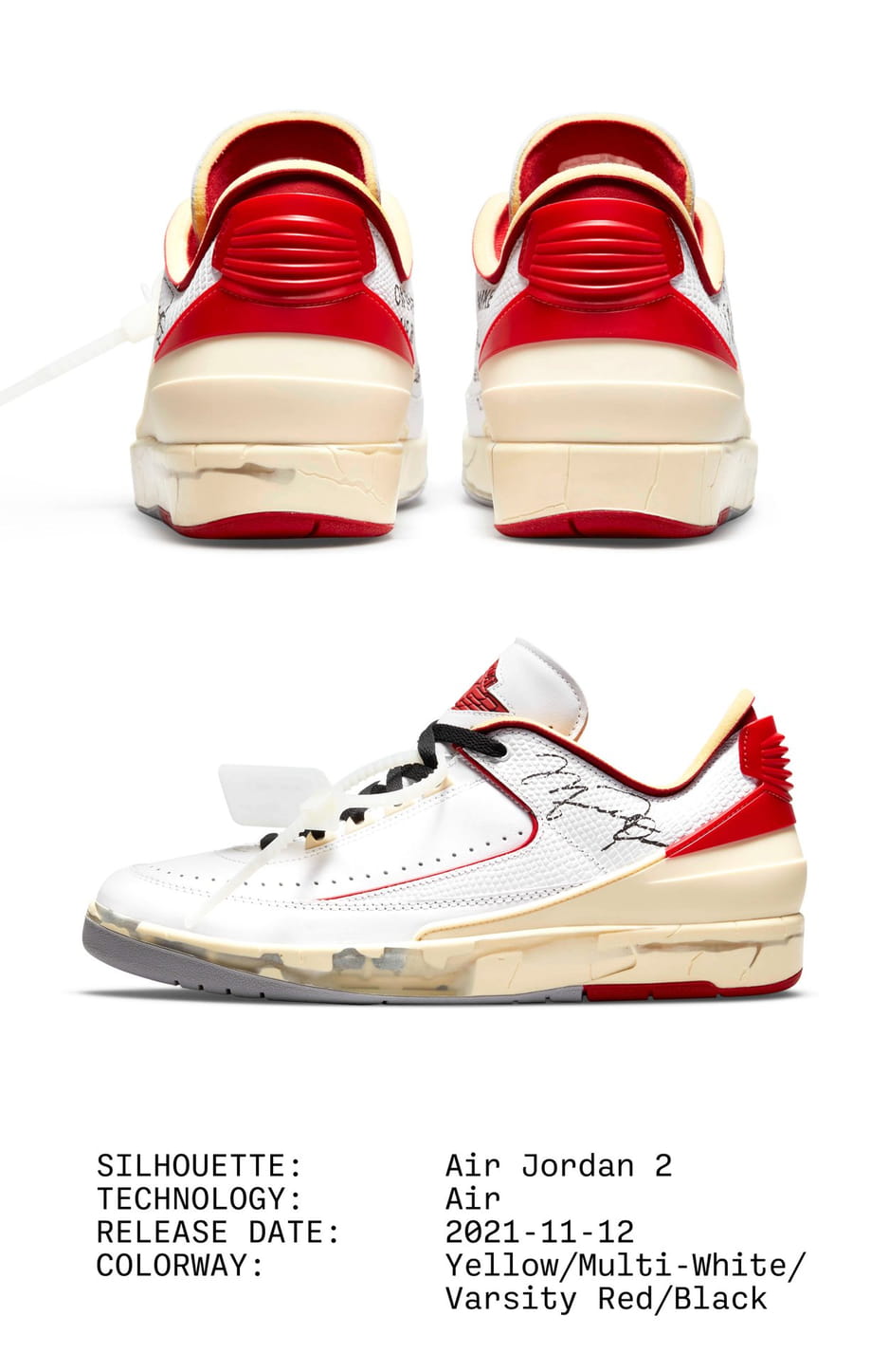 Virdzhil Ablo vozrodil legendu iz arhivov Nike v spetsialnom vypuske Off White X Air Jordan 2 Retro Low 2