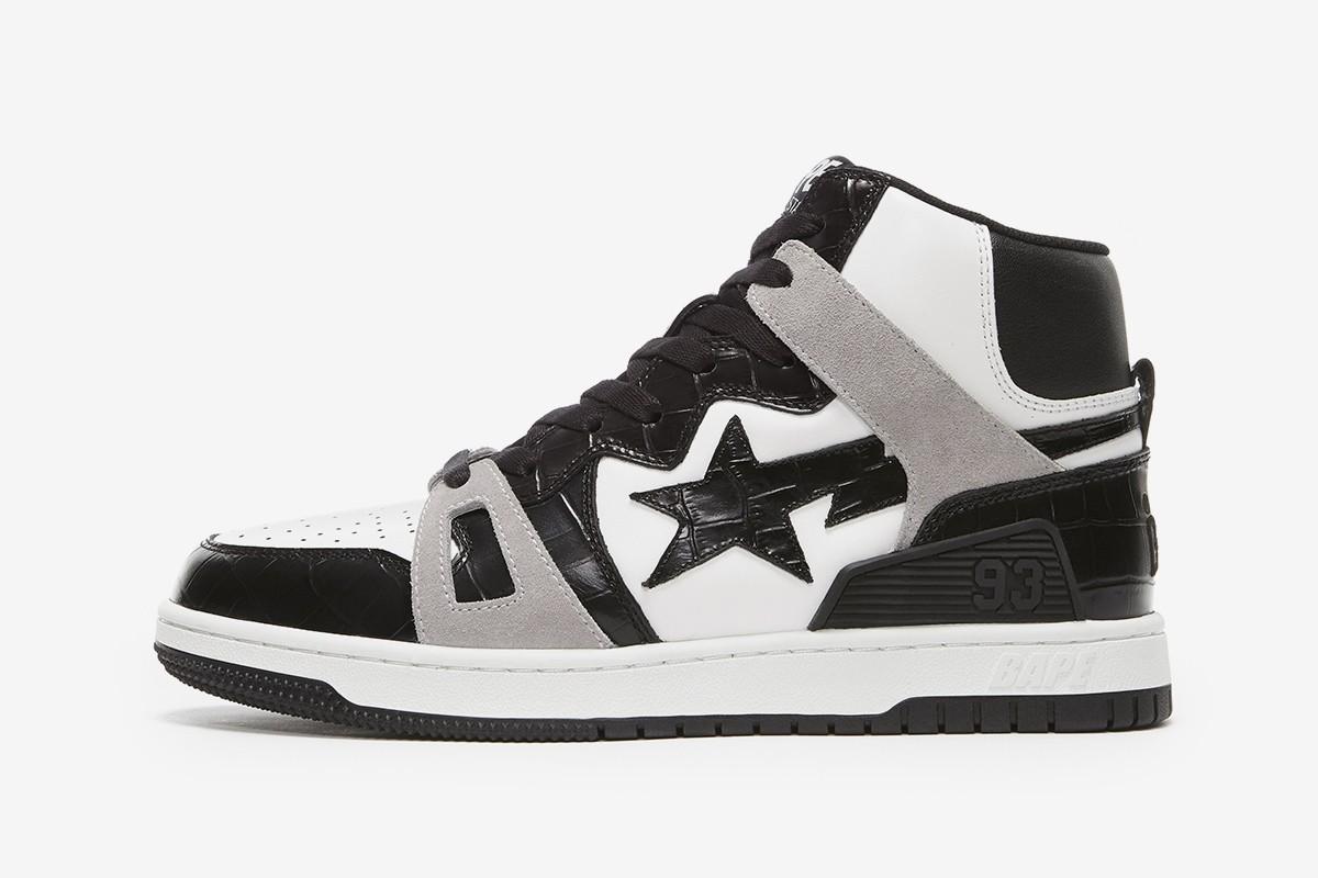 5. BAPE STA 93 HI BlackLight Grey