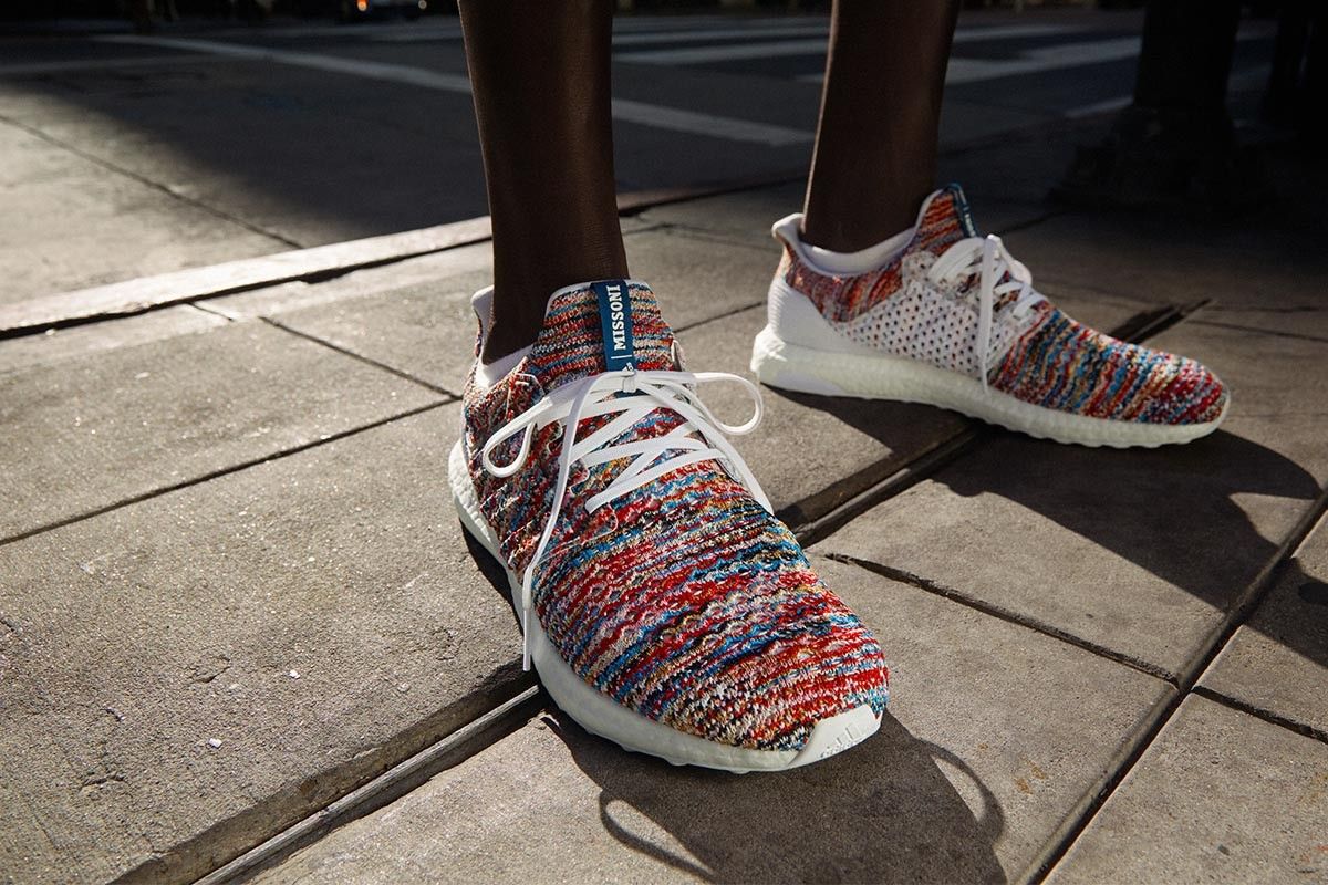 Последняя модель летних кроссовок Space-Dyed Ultraboosts от Миссони
