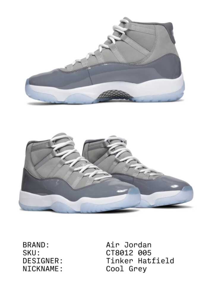 Nike otmetil 20 letie legendarnogo silueta relizom Air Jordan 11 Retro Cool Grey 2021 1