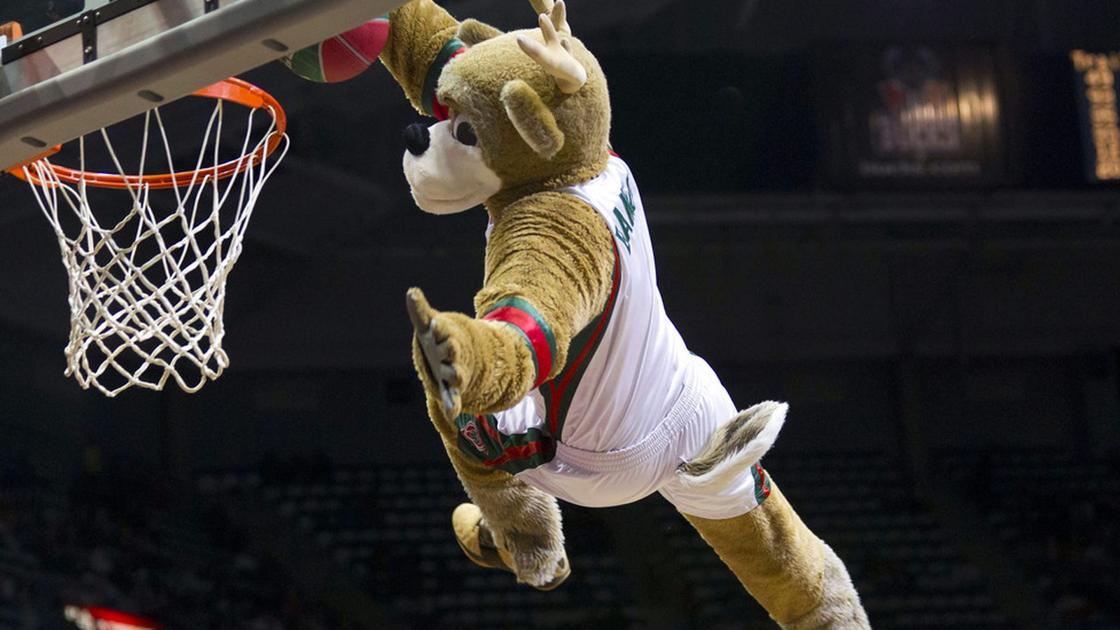 Zabavnye talismany komand NBA Milwaukee Bucks i Bango