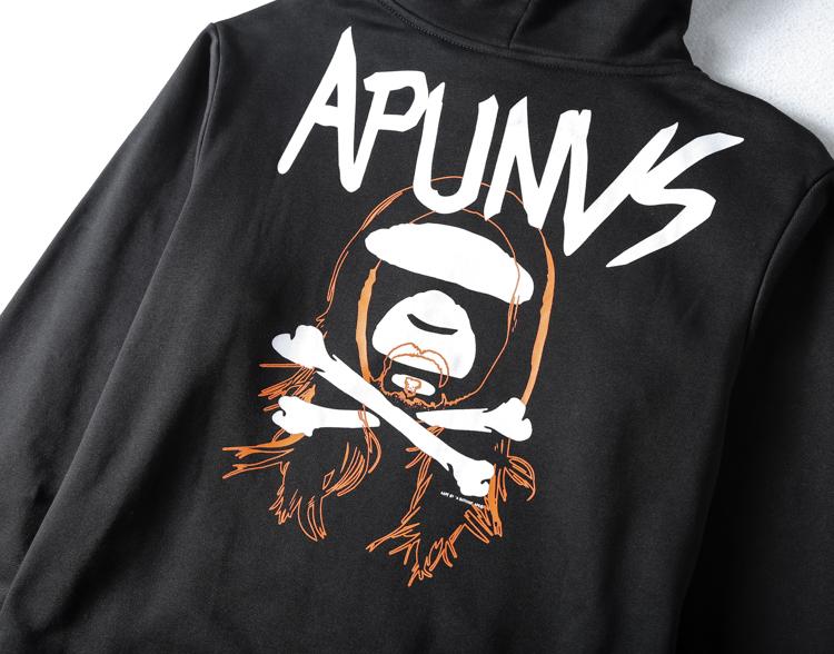 Худи AAPE x Steve Aoki Black