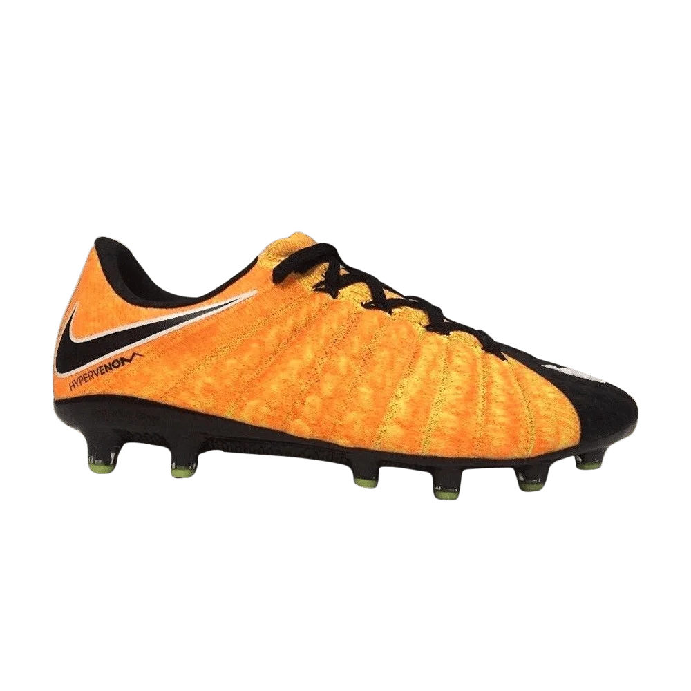 Кроссовки Nike Hypervenom Phantom 3 Flyknit AG Pro 'Orange Black'