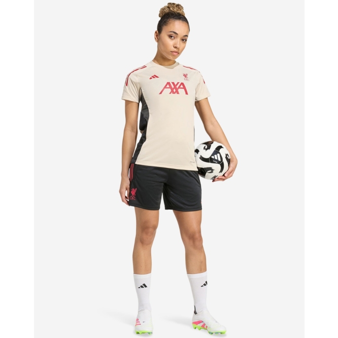 Женское тренировочное джерси Liverpool FC adidas Womens 25/26 Domestic Short Sleeve Top White