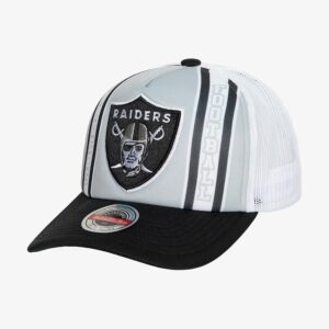 Mitchell-Ness-Silver-Black-Raiders-Retro-Trucker-Adjustable-Hat-300x300