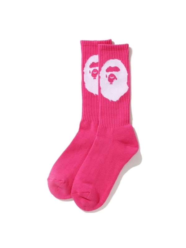 Спортивные носки BAPE Big Ape Head Socks Pink