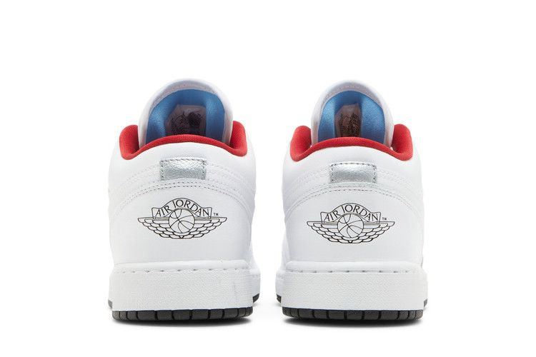 Кроссовки Air Jordan 1 Low GS 'White Gym Red'