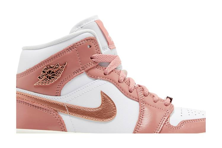 Кроссовки Wmns Air Jordan 1 Mid SE 'Red Stardust'
