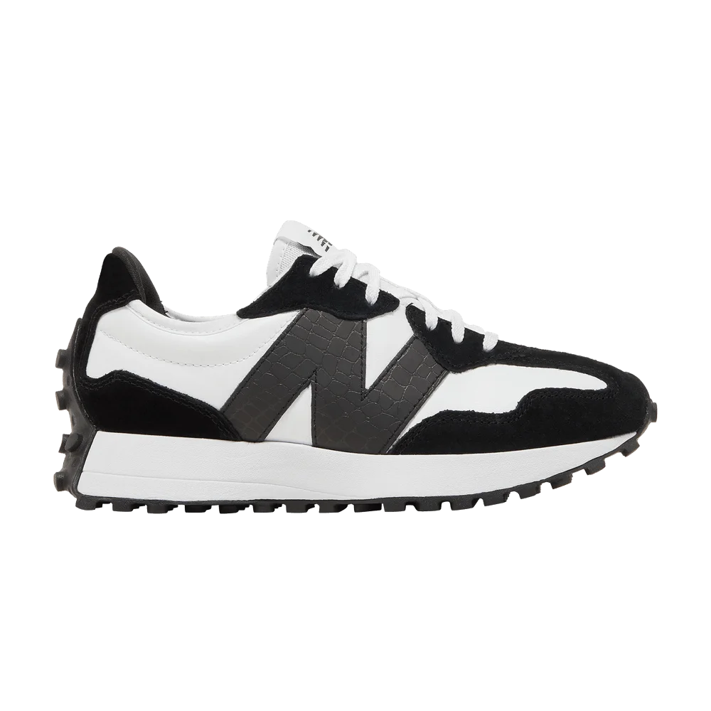 Krossovki-New-Balance-Wmns-327-Black-White-Crocodile