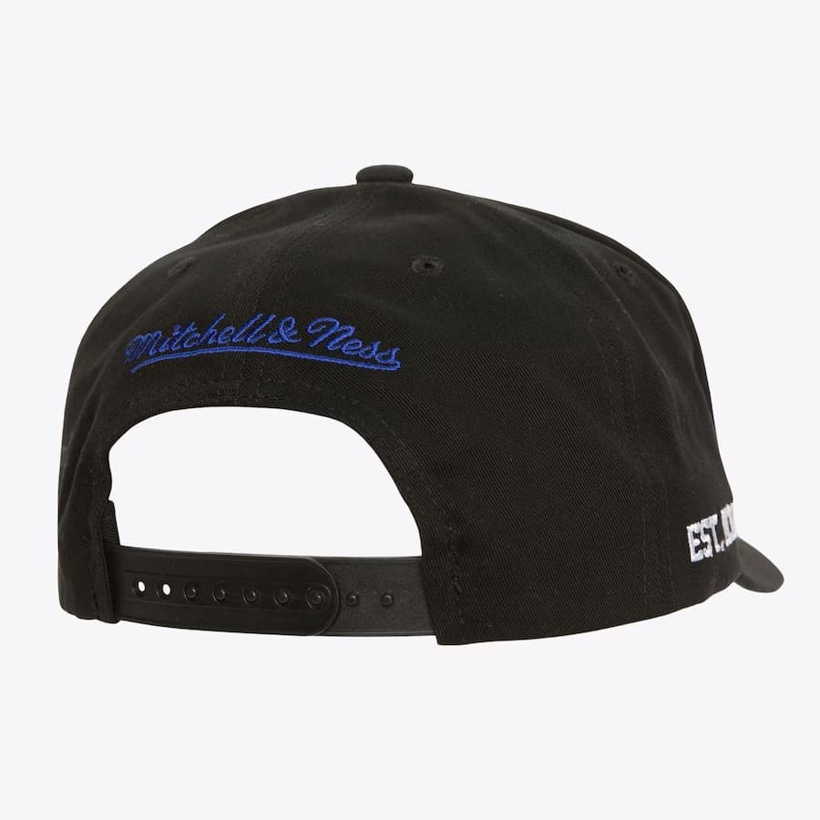 Бейсболка Mitchell & Ness Black Golden State Warriors Hardwood Classics Big Time Pro Snapback Hat