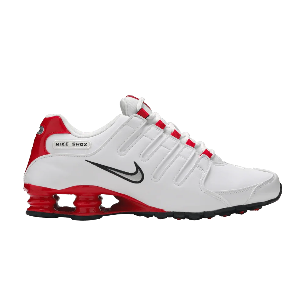 Krossovki-Nike-Shox-NZ-White-University-Red