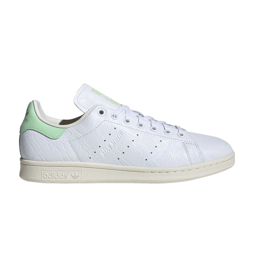 Krossovki-Adidas-Wmns-Stan-Smith-White-Semi-Green-Spark-Reptile