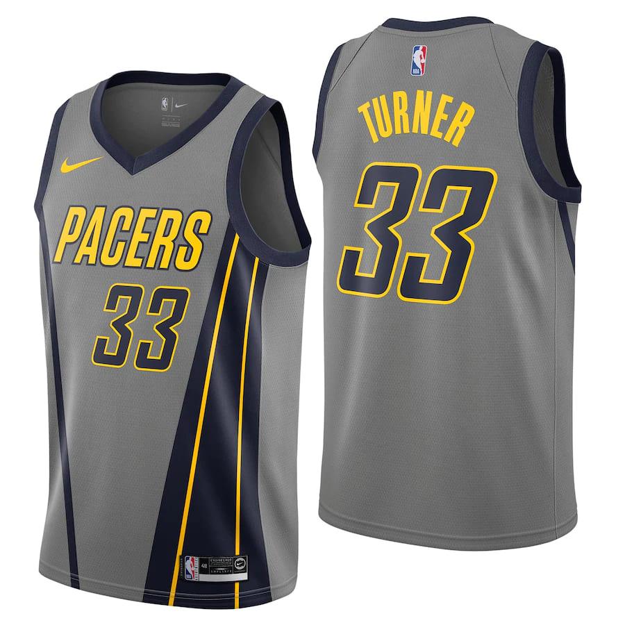 Баскетбольная джерси 2021-22 Indiana Pacers #33 Myles Turner City Edition Swingman Jersey