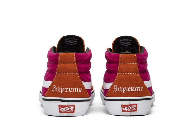 Кроссовки Vans Supreme x Sk8 Mid Pro 'Corduroy Croc'
