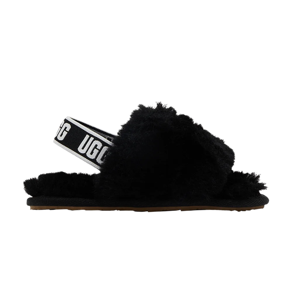 Кроссовки UGG Fluff Yeah Slide Toddler 'Black'