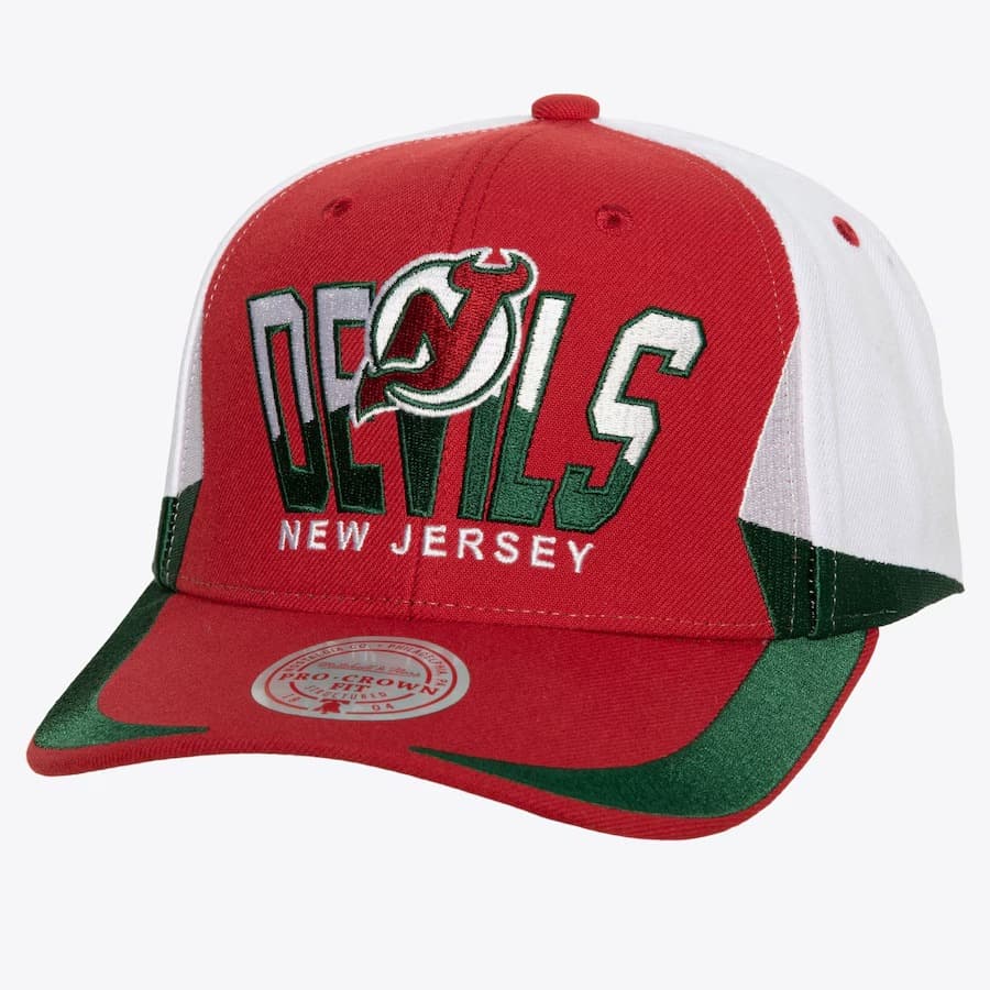 Бейсболка Mitchell & Ness Red New Jersey Devils Retrodome Pro Snapback Hat