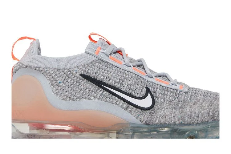 Кроссовки Nike Air VaporMax 2021 Flyknit 'Grey Fog Bright Mango'