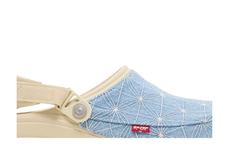 Сабо Levi's x Crocs Classic All-Terrain Clog 'Sashiko - Bone Blue'