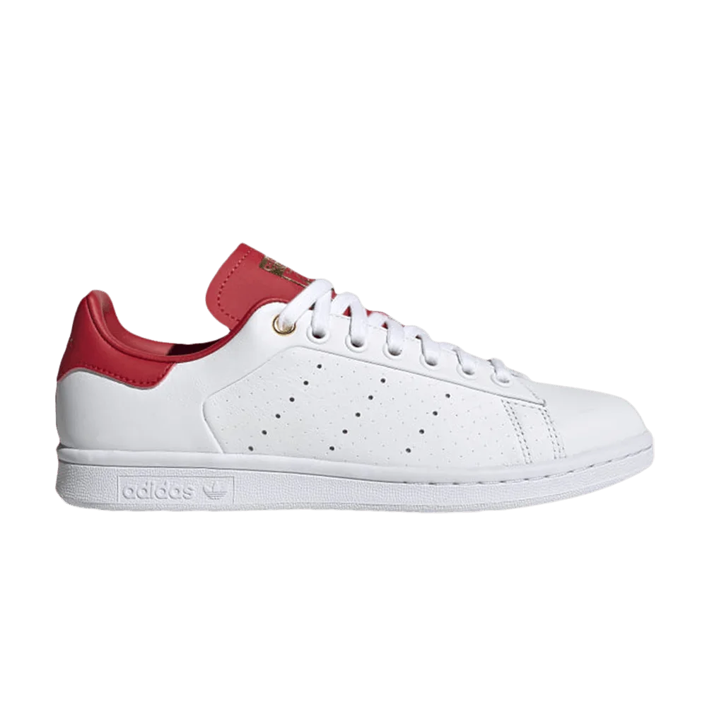 Krossovki-Adidas-Wmns-Stan-Smith-White-Scarlet