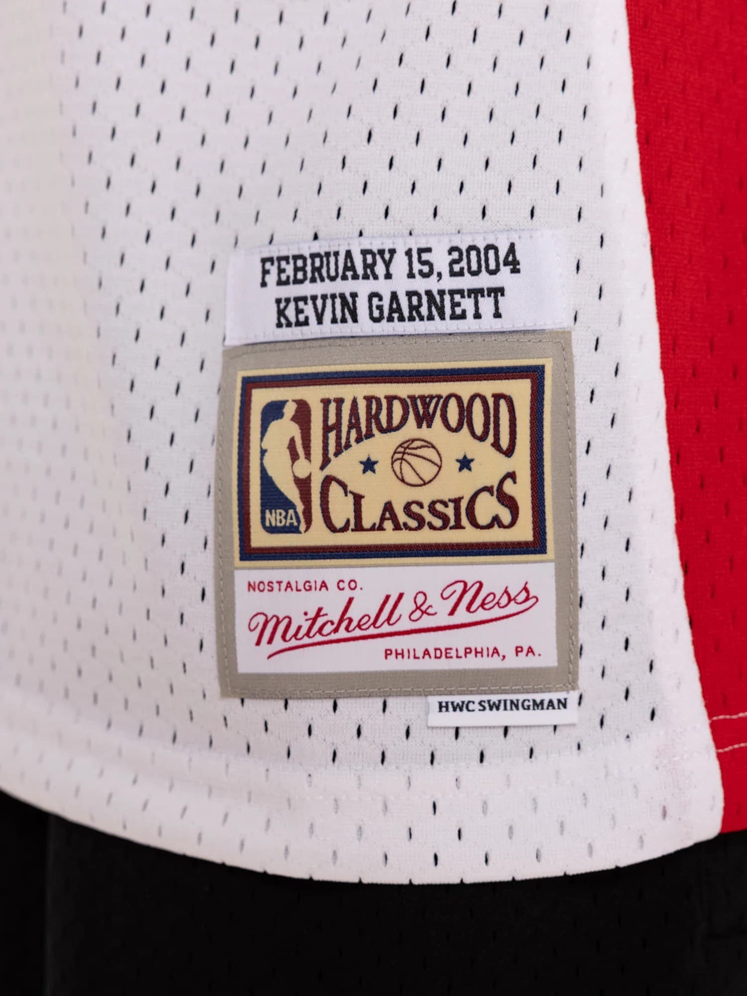 Баскетбольная джерси 2004 All Star Game Kevin Garnett #21 Hardwood Classics Throwback NBA Swingman White Jersey