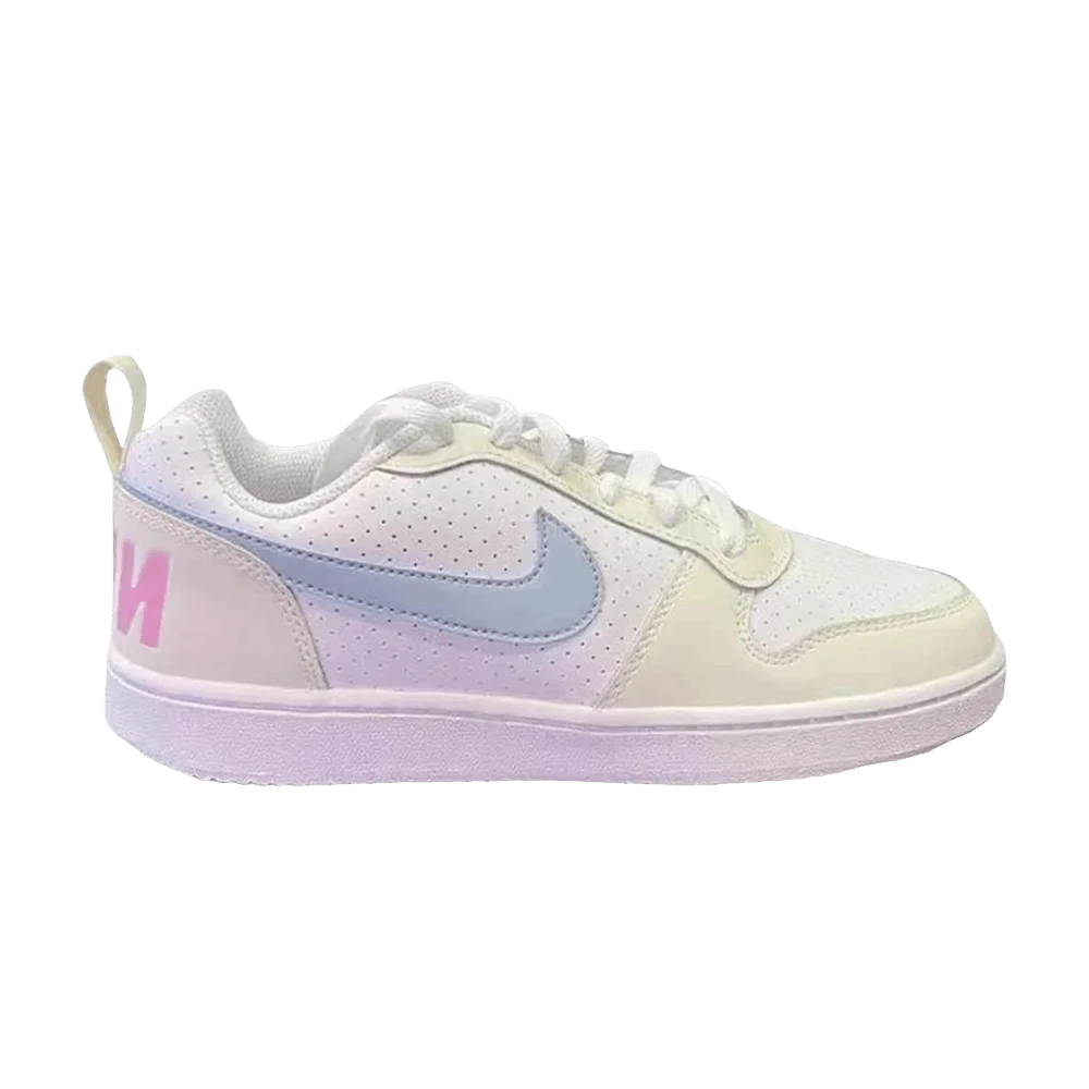 Krossovki-Nike-Wmns-Court-Borough-White-Yellow-Blue