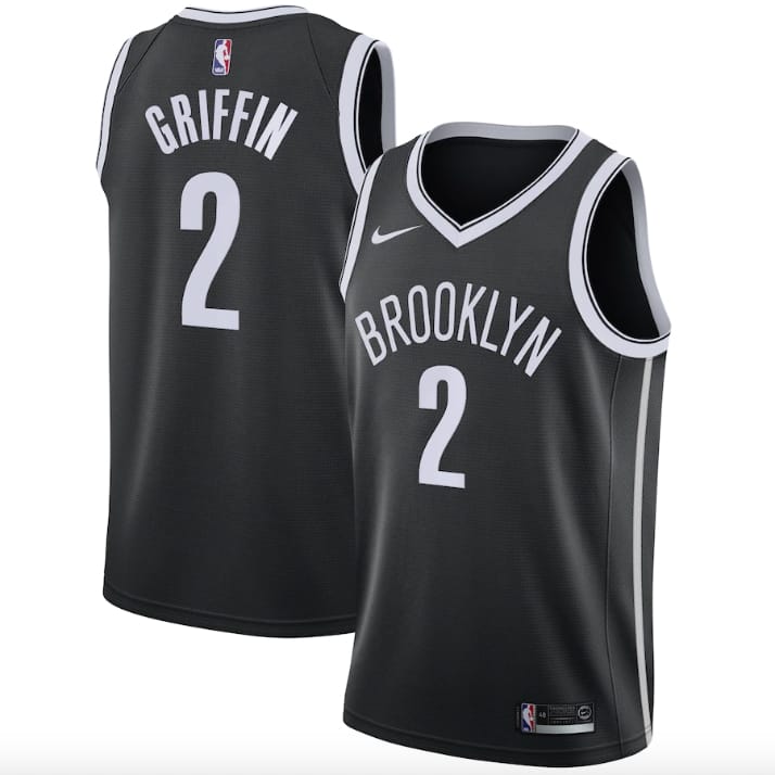 Баскетбольная джерси 2020-21 Brooklyn Nets #2 Blake Griffin Icon Black Jersey