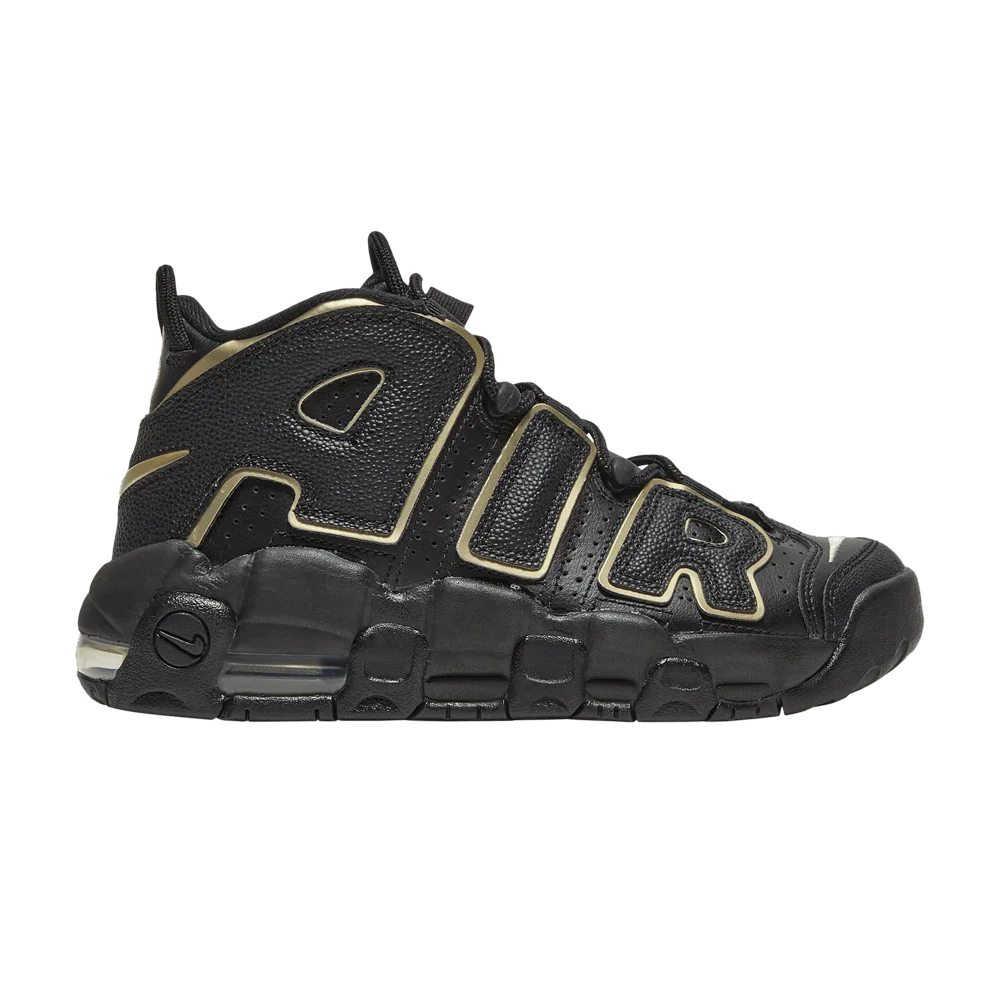 Krossovki-Nike-Air-More-Uptempo-GS-Black-Metallic-Gold-Star