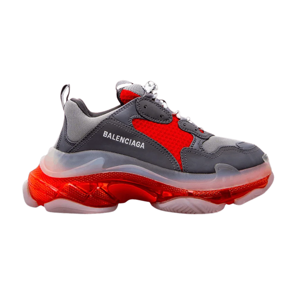 Krossovki-Balenciaga-Triple-S-Sneaker-Clear-Sole-Grey-Red