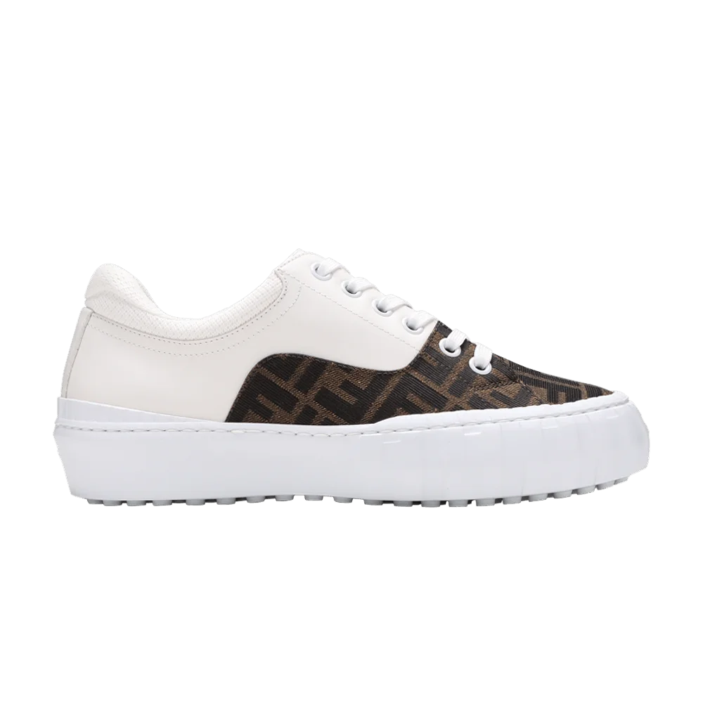 Krossovki-Fendi-Force-Lace-Up-Sneaker-White-Brown