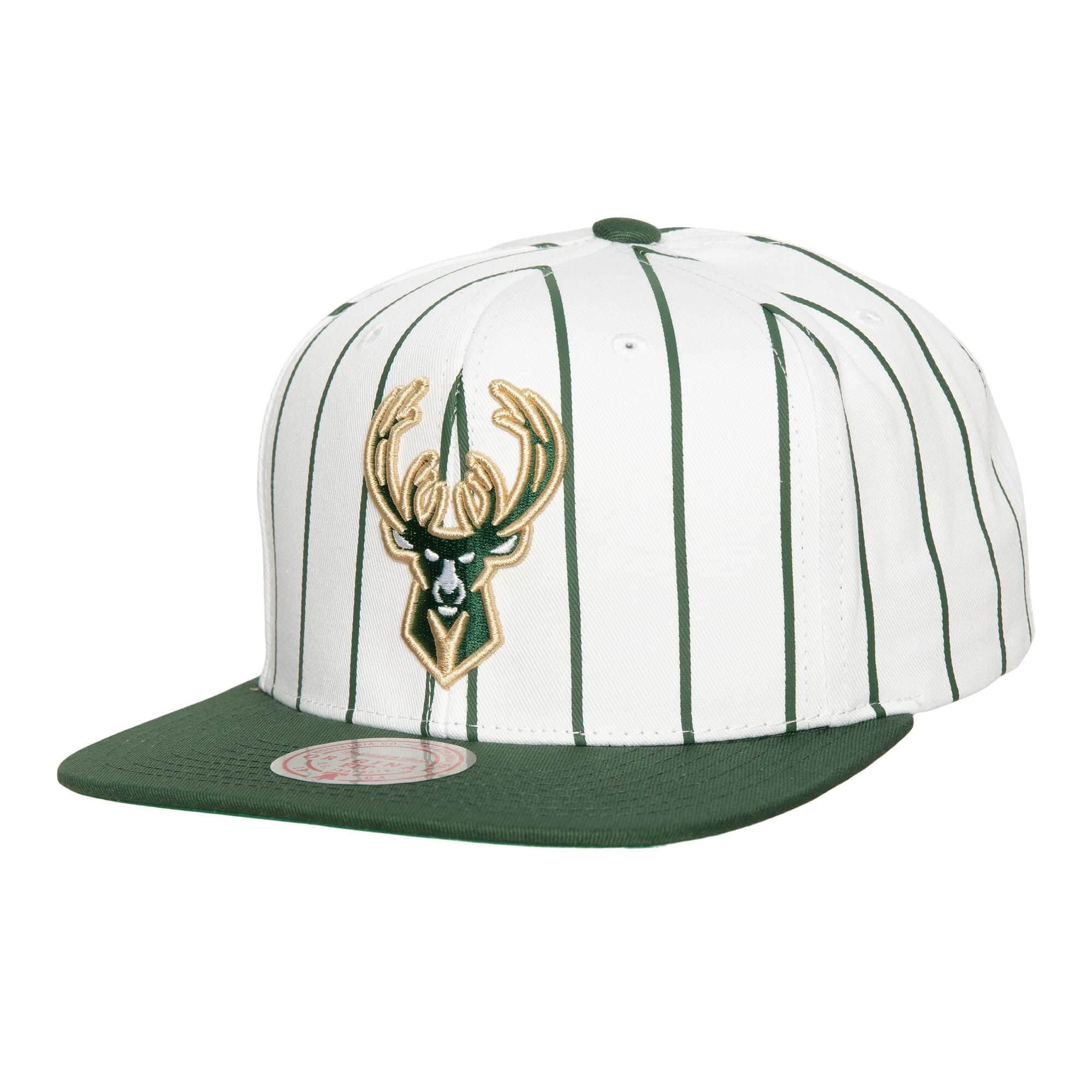 Mitchell-Ness-Retro-Pinstripe-Snapback-Milwaukee-Bucks-Hat
