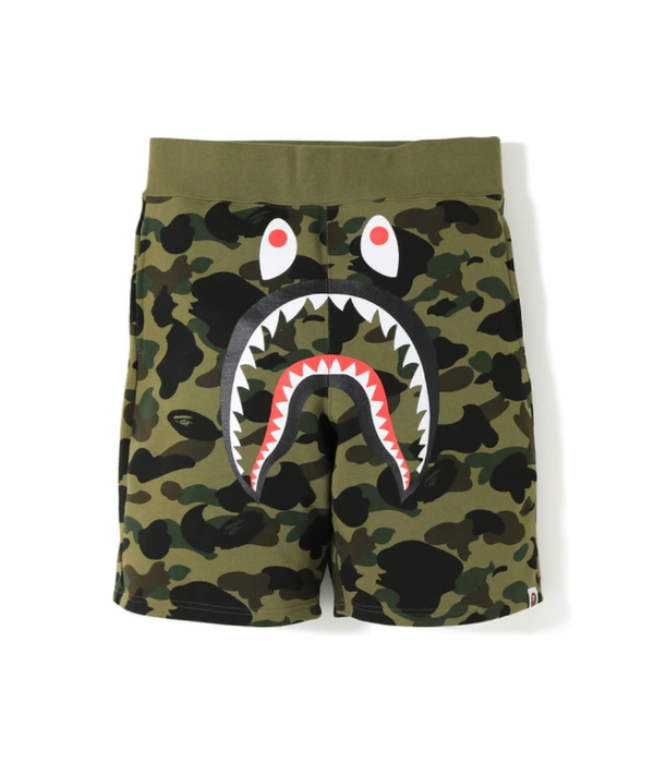 Спортивные шорты BAPE 1st Camo Shark Sweat Shorts Green