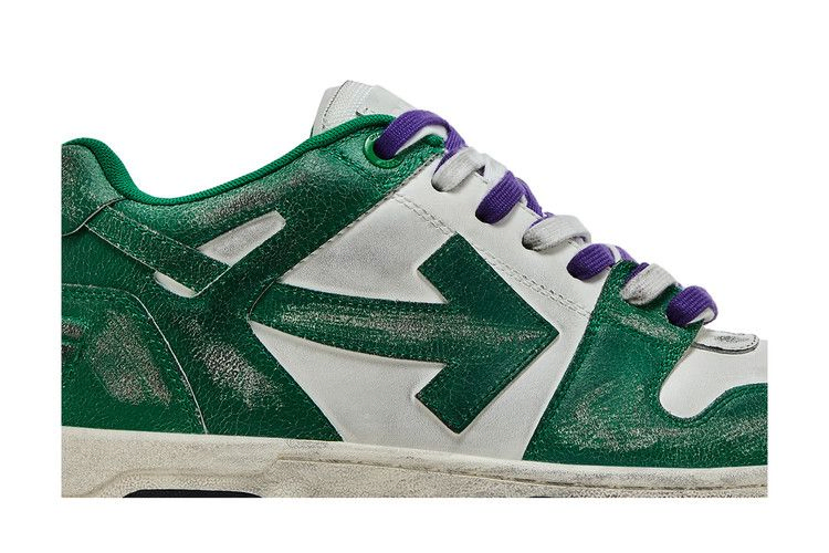 Кроссовки Off-White Out of Office Vintage Leather 'White Green'