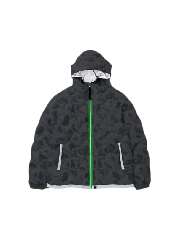 Пуховик BAPE Space Camo Hoodie Down Jacket White