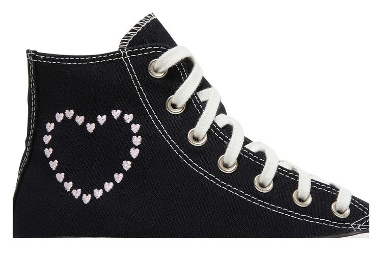 Кроссовки Converse Wmns Chuck Taylor All Star High 'Embroidered Hearts - Black'