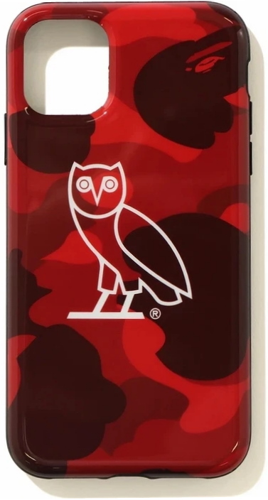 Защитный чехол BAPE x OVO Color Camo Iphone 11 Pro Case Red