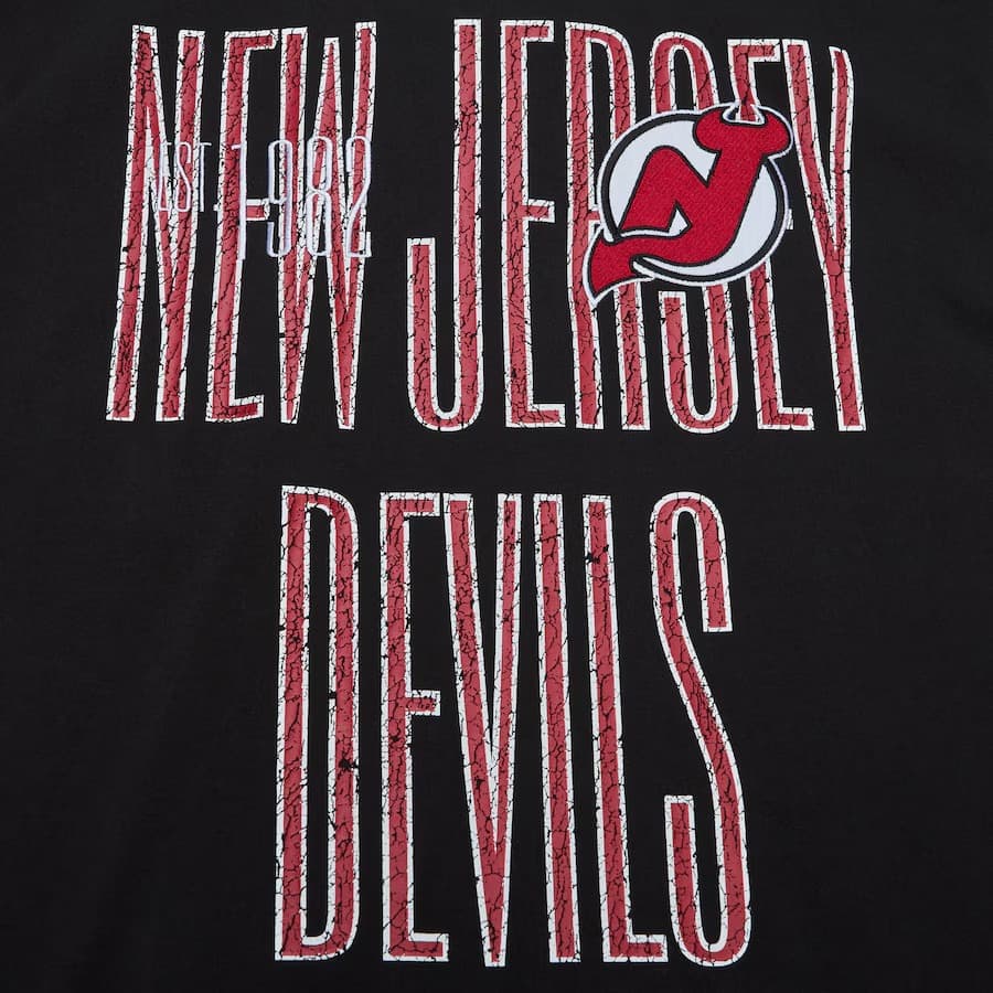 Футболка Mitchell & Ness Black New Jersey Devils Team OG Premium T-Shirt