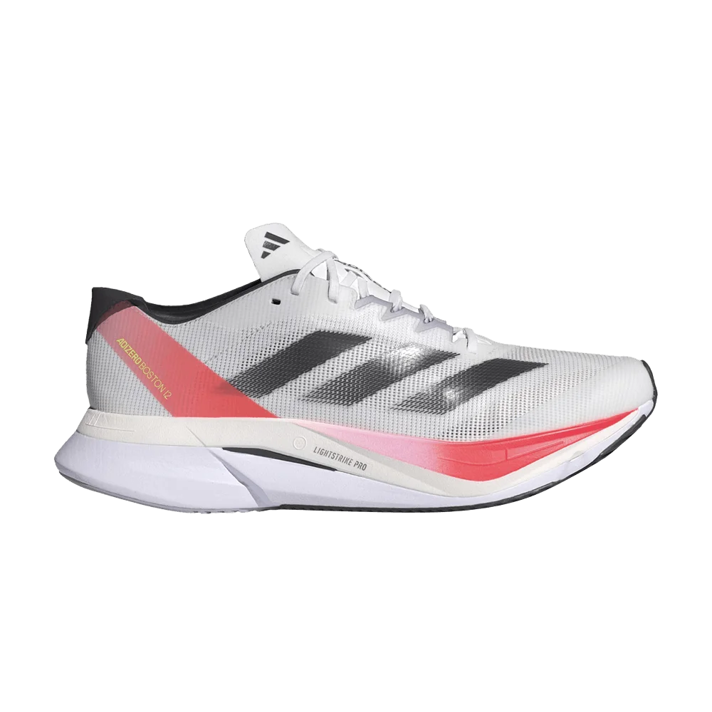 Кроссовки Adidas Wmns Adizero Boston 12 'White Aurora Solar Red'