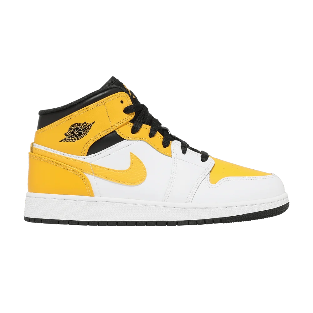 Krossovki-Air-Jordan-1-Mid-GS-University-Gold