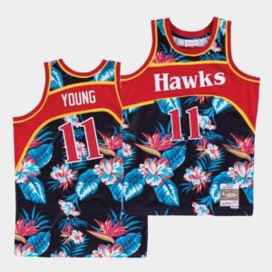 Atlanta-Hawks-11-Trae-Young-Floral-Fashion-Swingman-Black-Jersey-300x300
