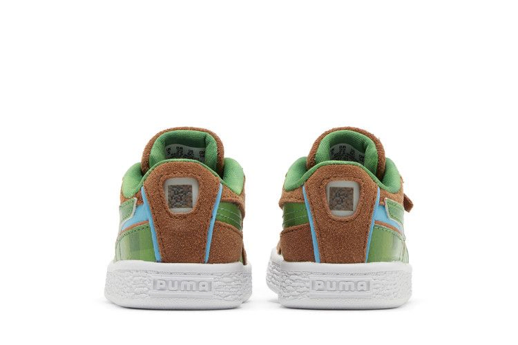 Кроссовки Minecraft x Puma Suede Infant 'Grass Block'