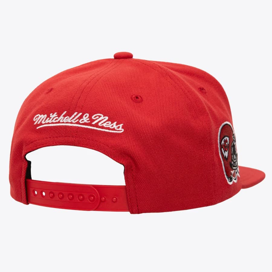 Бейсболка Mitchell & Ness Red Kansas City Chiefs Diamonds Up Snapback Hat