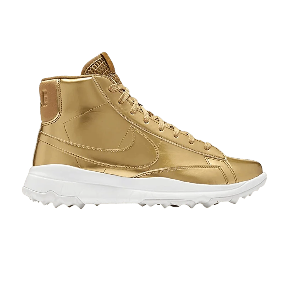 Krossovki-Nike-Wmns-Blazer-Spikeless-Golf-Metallic-Gold