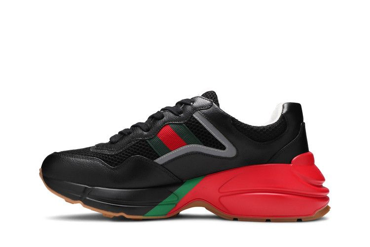 Кроссовки Gucci Rhyton 'Black Red Green Reflective'