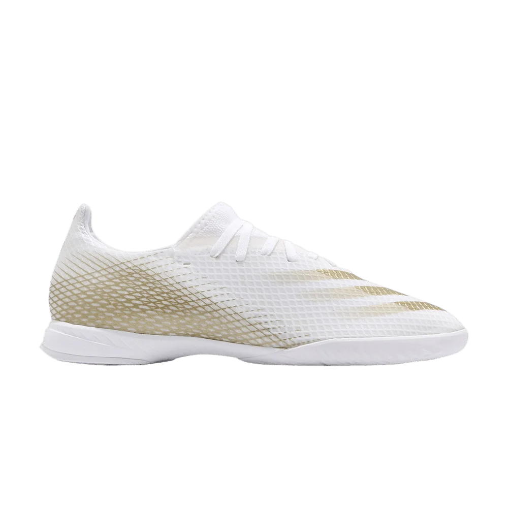Кроссовки Adidas X Ghosted.3 IN 'White Metallic Gold Melange'
