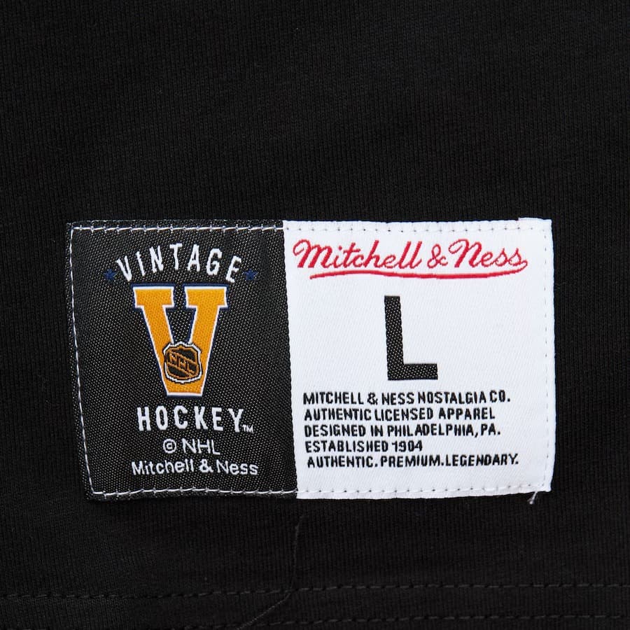 Футболка Mitchell & Ness Black Los Angeles Kings Team OG 2.0 Vintage Logo Premium T-Shirt